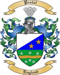 Pastol Family Crest from England