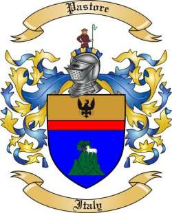 Pastore Family Crest from Italy