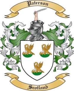 Paterson Family Crest from Scotland