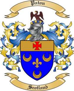 Paton Family Crest from Scotland