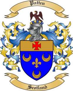 Patten Family Crest from Scotland