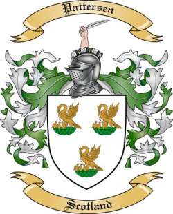 Pattersen Family Crest from Scotland