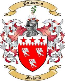 Patterson Family Crest from Ireland