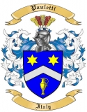 Pauletti Family Crest from Italy