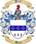 Paull Family Crest from Wales