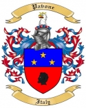 Pavone Family Crest from Italy