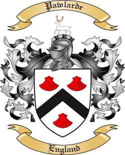 Pawlarde Family Crest from England
