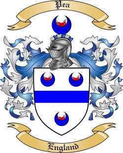 Pea Family Crest from England