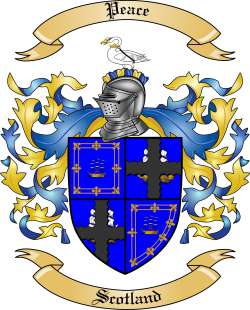 Peace Family Crest from Scotland