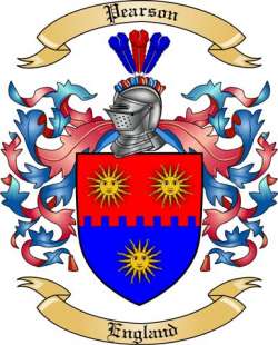 Pearson Family Crest from England