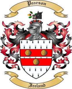 Pearson Family Crest from Ireland