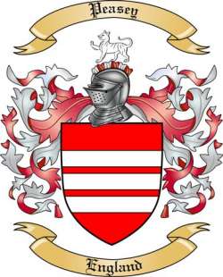 Peasey Family Crest from England