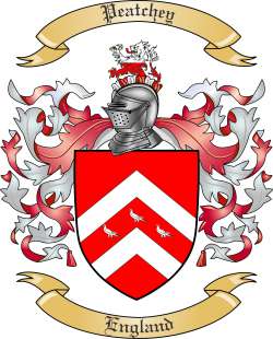 Peatchey Family Crest from England