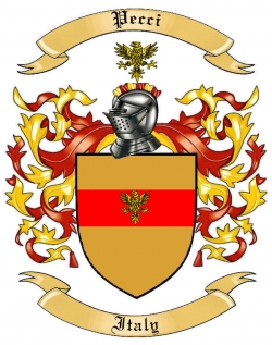 Pecci Family Crest from Italy