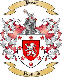 Pedan Family Crest from Scotland