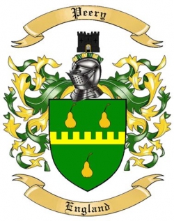 Peery Family Crest from England