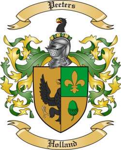 Peeters Family Crest from Holland