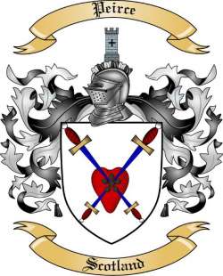Peirce Family Crest from Scotland