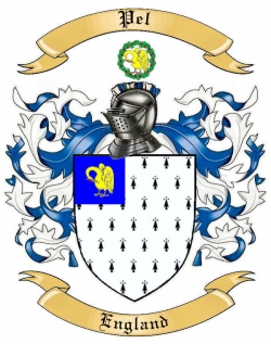Pel Family Crest from England