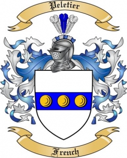 Peletier Family Crest from France2