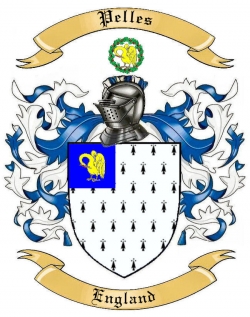 Pelles Family Crest from England