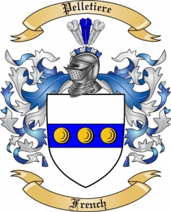 Pelletiere Family Crest from France2