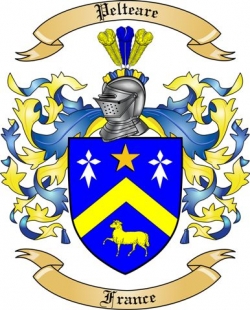 Pelteare Family Crest from France