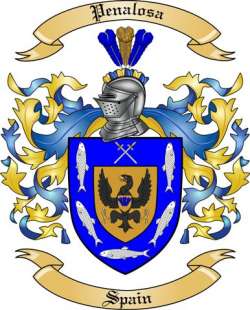 Penalosa Family Crest from Spain