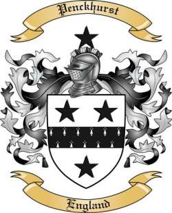 Penckhurst Family Crest from England