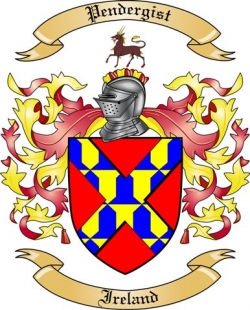 Pendergist Family Crest from Ireland