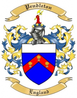 Pendleton Family Crest from England