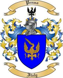 Penna Family Crest from Italy