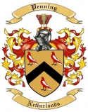 Penning Family Crest from Netherlands
