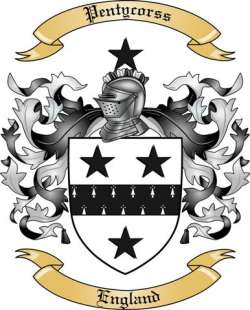 Pentycorss Family Crest from England