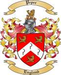 Peper Family Crest from England