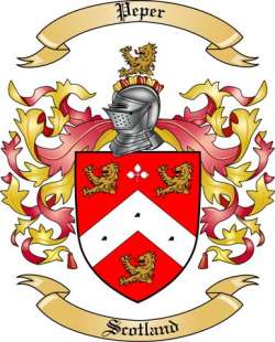 Peper Family Crest from Scotland