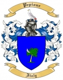 Pepione Family Crest from Italy