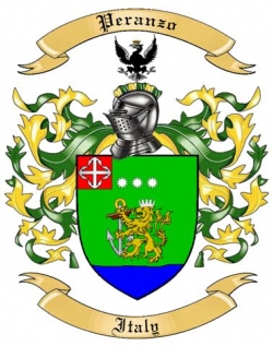 Peranzo Family Crest from Italy