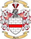 Perez Family Crest from Spain