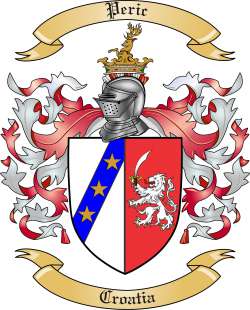 Peric Family Crest from Croatia