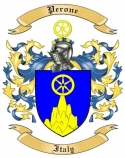 Perone Family Crest from Italy