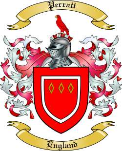 Perratt Family Crest from England