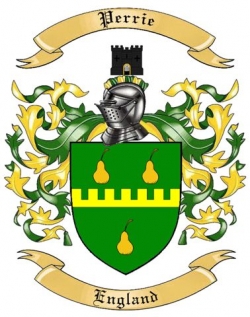 Perrie Family Crest from England