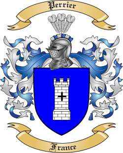 Perrier Family Crest from France