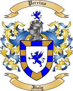 Perrino Family Crest from Italy