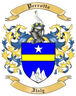 Perrotta Family Crest from Italy