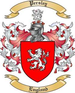 Persley Family Crest from England