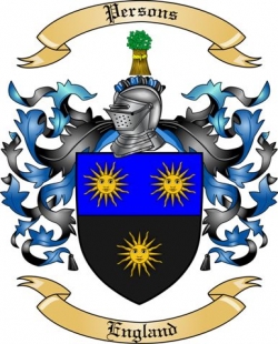 Persons Family Crest from England