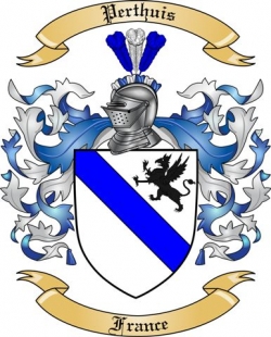 Perthuis Family Crest from France