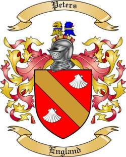 Peters Family Crest from England